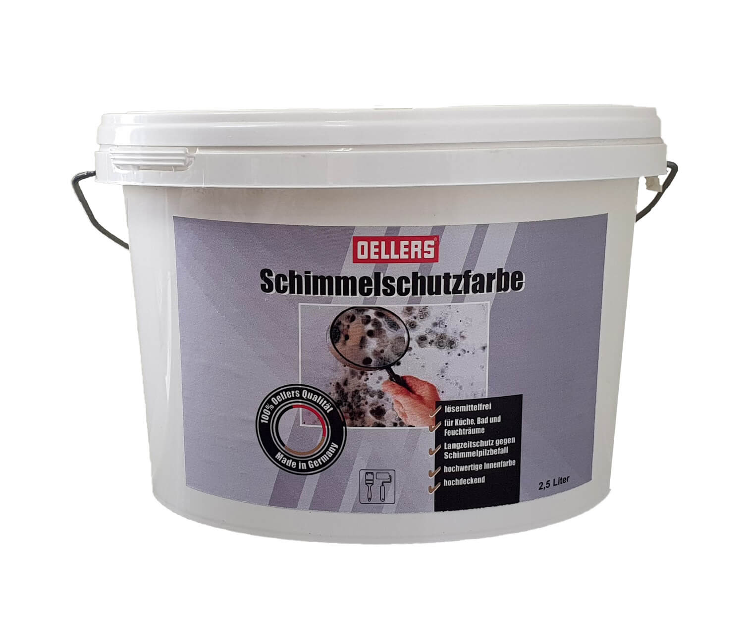 Anti Schimmelschutzfarbe | 2,5 Liter | RAL 7016