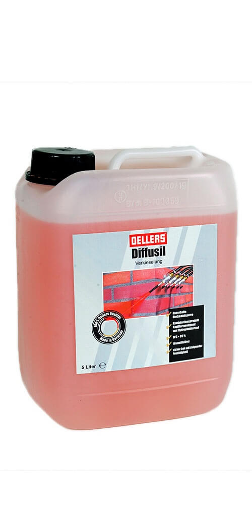 OELLERS Diffusil Verkieselung | dauerhafte Horizontalsperre | Bauwerksabdichtung im Niederdruckverfa