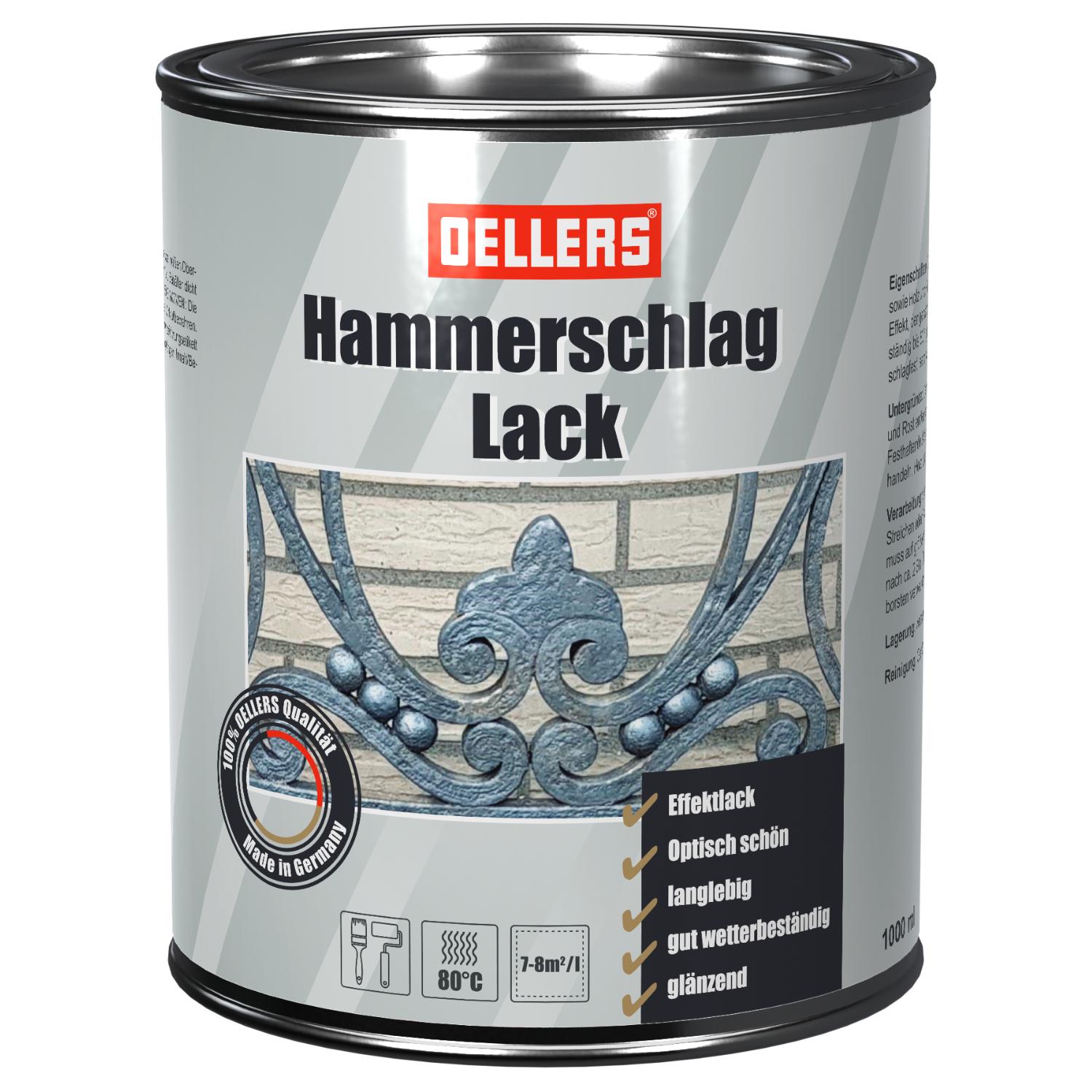1 Liter Dose Hammerschlaglack OELLERS At Work